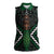 Maori Taiaha Pounamu Whakairo Personalized Women Sleeveless Polo Shirt Jade Poutama Motifs