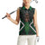 Maori Taiaha Pounamu Whakairo Personalized Women Sleeveless Polo Shirt Jade Poutama Motifs