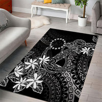 Black Kuki Airani Tapakau Area Rug Tribal Anchor Mix Tiare LT7 - Polynesian Pride