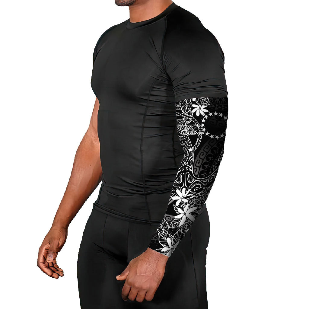 Black Kuki Airani Tapakau Arm Sleeves Tribal Anchor Mix Tiare