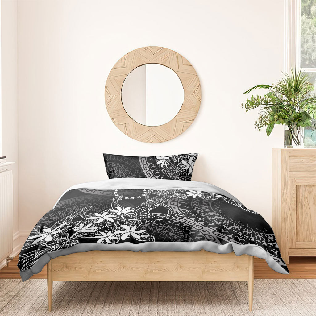 Black Kuki Airani Tapakau Bedding Set Tribal Anchor Mix Tiare
