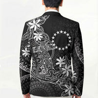 Black Kuki Airani Tapakau Blazer Tribal Anchor Mix Tiare