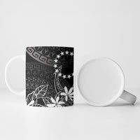 Black Kuki Airani Tapakau Ceramic Mug Tribal Anchor Mix Tiare