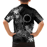 Black Kuki Airani Tapakau Family Matching Puletasi and Hawaiian Shirt Tribal Anchor Mix Tiare LT7 - Polynesian Pride