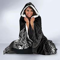 Black Kuki Airani Tapakau Hooded Blanket Tribal Anchor Mix Tiare