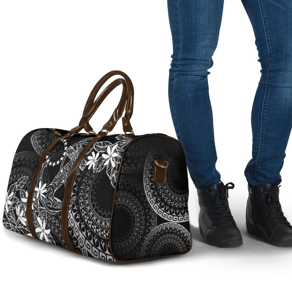 Black Kuki Airani Tapakau Travel Bag Tribal Anchor Mix Tiare