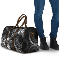 Black Kuki Airani Tapakau Travel Bag Tribal Anchor Mix Tiare