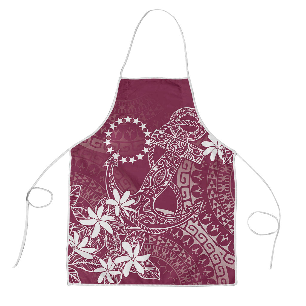 Maroon Kuki Airani Tapakau Apron Tribal Anchor Mix Tiare