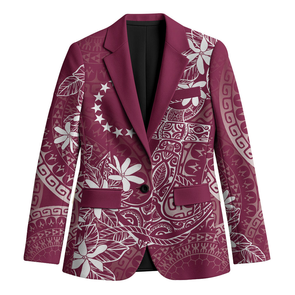 Maroon Kuki Airani Tapakau Blazer Tribal Anchor Mix Tiare LT7 Unisex Maroon - Polynesian Pride