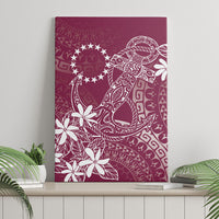 Maroon Kuki Airani Tapakau Canvas Wall Art Tribal Anchor Mix Tiare