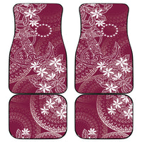 Maroon Kuki Airani Tapakau Car Mats Tribal Anchor Mix Tiare LT7 - Polynesian Pride