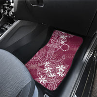 Maroon Kuki Airani Tapakau Car Mats Tribal Anchor Mix Tiare LT7 - Polynesian Pride
