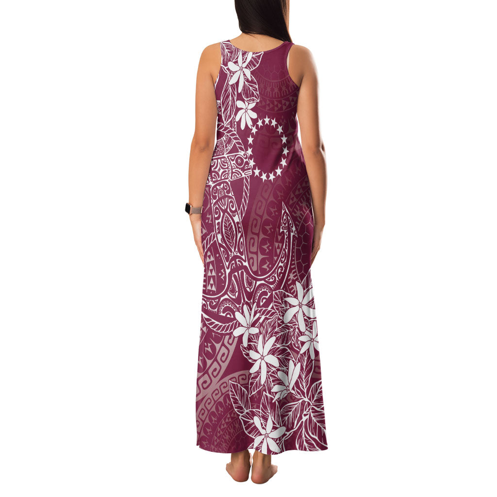 Maroon Kuki Airani Tapakau Family Matching Tank Maxi Dress and Hawaiian Shirt Tribal Anchor Mix Tiare LT7 - Polynesian Pride