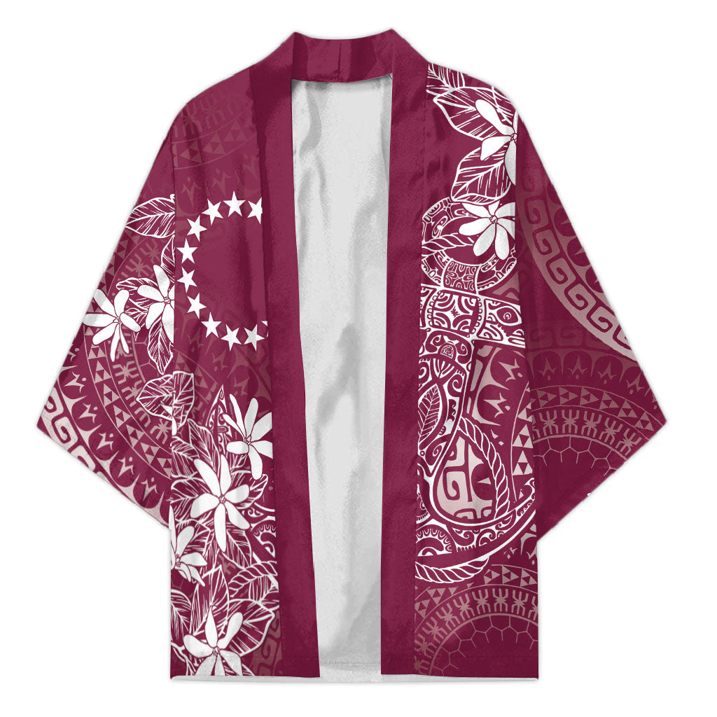 Maroon Kuki Airani Tapakau Kimono Tribal Anchor Mix Tiare