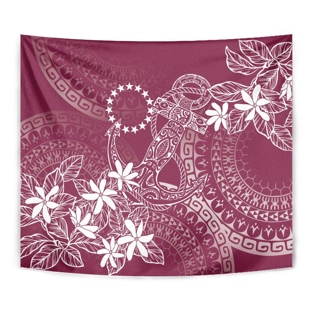 Maroon Kuki Airani Tapakau Tapestry Tribal Anchor Mix Tiare
