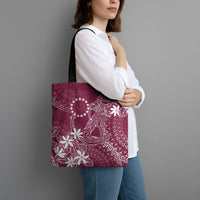 Maroon Kuki Airani Tapakau Tote Bag Tribal Anchor Mix Tiare