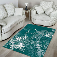 Teal Kuki Airani Tapakau Area Rug Tribal Anchor Mix Tiare