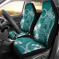 Teal Kuki Airani Tapakau Car Seat Cover Tribal Anchor Mix Tiare LT7 - Polynesian Pride
