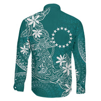 Teal Kuki Airani Tapakau Family Matching Puletasi and Hawaiian Shirt Tribal Anchor Mix Tiare LT7 - Polynesian Pride