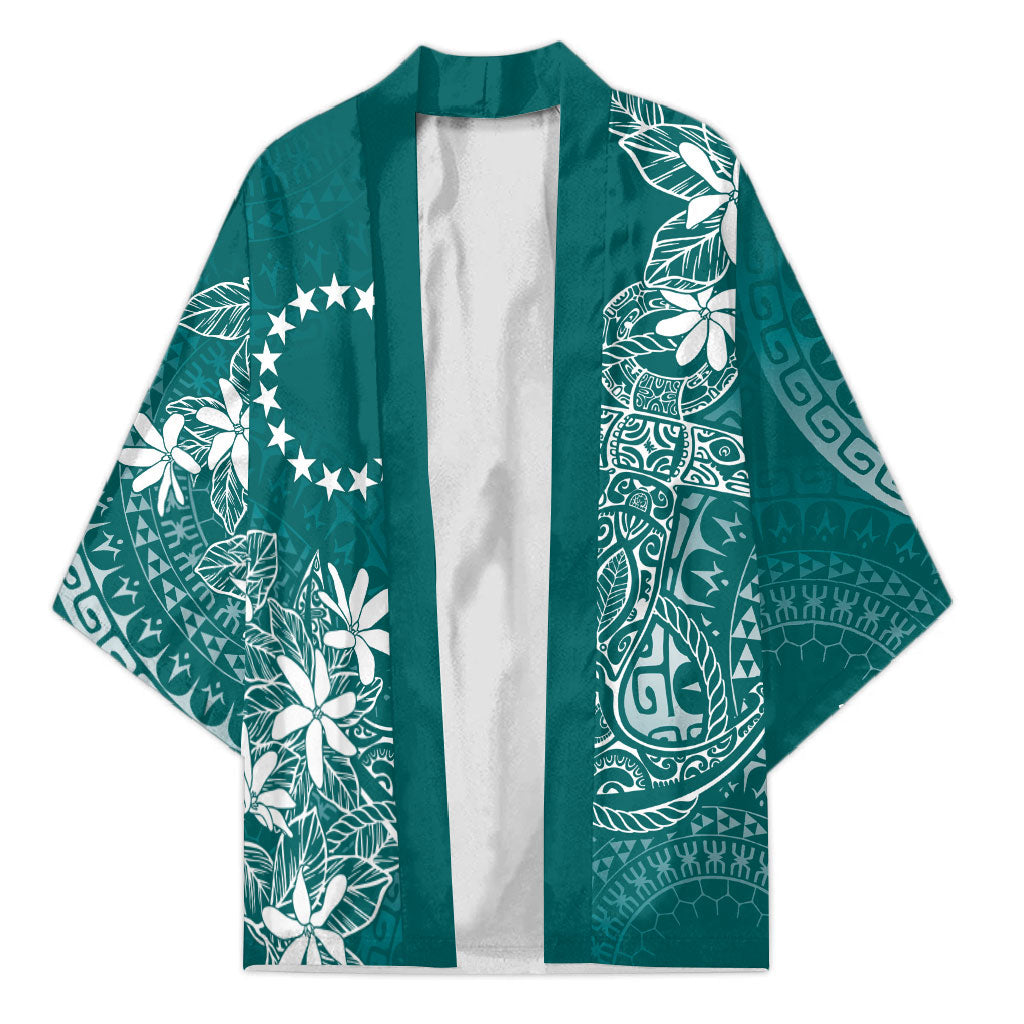 Teal Kuki Airani Tapakau Kimono Tribal Anchor Mix Tiare LT7 Unisex Teal - Polynesian Pride