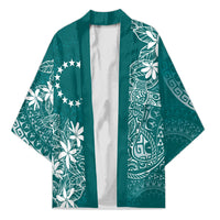 Teal Kuki Airani Tapakau Kimono Tribal Anchor Mix Tiare LT7 Unisex Teal - Polynesian Pride