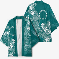 Teal Kuki Airani Tapakau Kimono Tribal Anchor Mix Tiare LT7 - Polynesian Pride