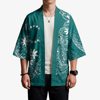 Teal Kuki Airani Tapakau Kimono Tribal Anchor Mix Tiare LT7 - Polynesian Pride