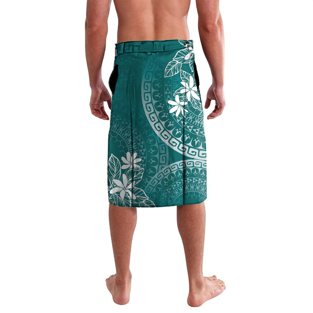 Teal Kuki Airani Tapakau Lavalava Tribal Anchor Mix Tiare