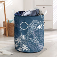 Navy Kuki Airani Tapakau Laundry Basket Tribal Anchor Mix Tiare