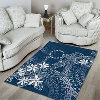 Navy Kuki Airani Tapakau Area Rug Tribal Anchor Mix Tiare