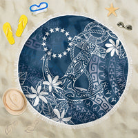 Navy Kuki Airani Tapakau Beach Blanket Tribal Anchor Mix Tiare