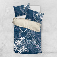 Navy Kuki Airani Tapakau Bedding Set Tribal Anchor Mix Tiare