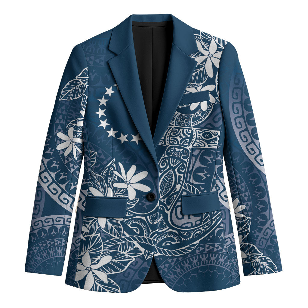 Navy Kuki Airani Tapakau Blazer Tribal Anchor Mix Tiare