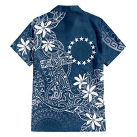 Navy Kuki Airani Tapakau Family Matching Summer Maxi Dress and Hawaiian Shirt Tribal Anchor Mix Tiare LT7 - Polynesian Pride
