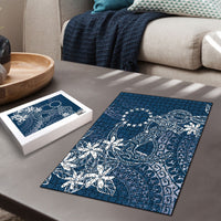 Navy Kuki Airani Tapakau Puzzle Tribal Anchor Mix Tiare LT7 - Polynesian Pride