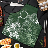 Sage Green Kuki Airani Tapakau Apron Tribal Anchor Mix Tiare LT7 Sage Green - Polynesian Pride