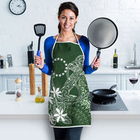 Sage Green Kuki Airani Tapakau Apron Tribal Anchor Mix Tiare LT7 - Polynesian Pride
