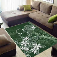 Sage Green Kuki Airani Tapakau Area Rug Tribal Anchor Mix Tiare