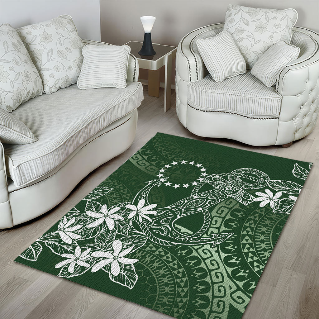 Sage Green Kuki Airani Tapakau Area Rug Tribal Anchor Mix Tiare