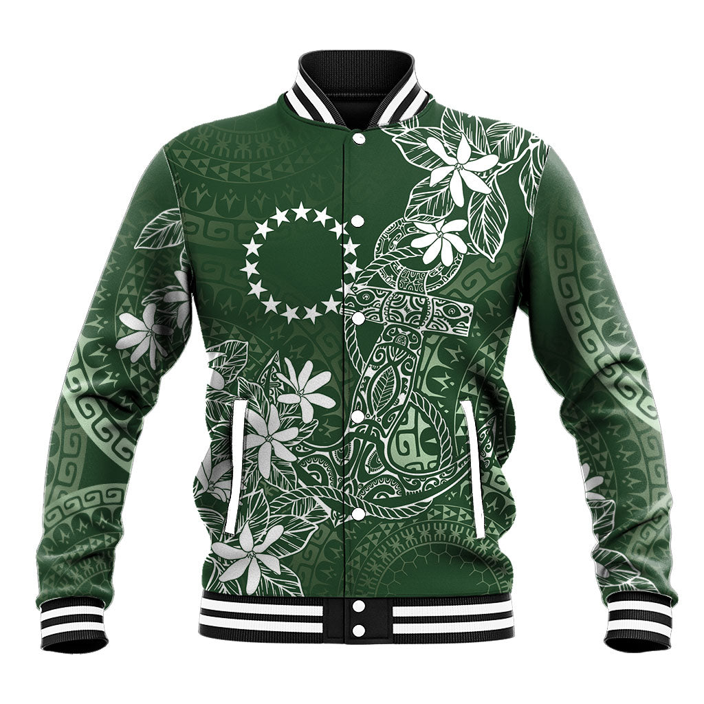 Sage Green Kuki Airani Tapakau Baseball Jacket Tribal Anchor Mix Tiare LT7 Unisex Sage Green - Polynesian Pride
