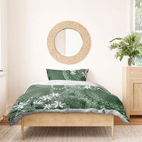 Sage Green Kuki Airani Tapakau Bedding Set Tribal Anchor Mix Tiare LT7 - Polynesian Pride