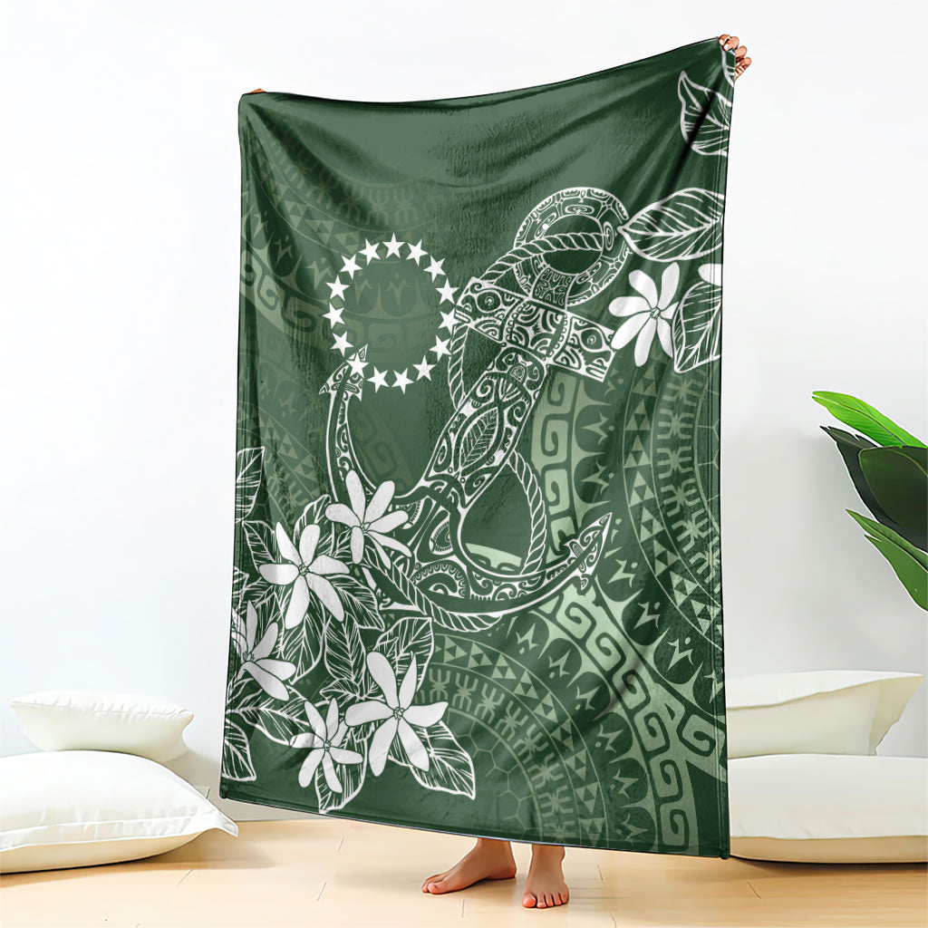 Sage Green Kuki Airani Tapakau Blanket Tribal Anchor Mix Tiare LT7 - Polynesian Pride