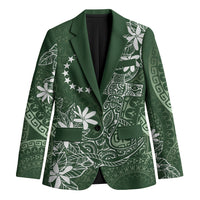 Sage Green Kuki Airani Tapakau Blazer Tribal Anchor Mix Tiare LT7 Unisex Sage Green - Polynesian Pride