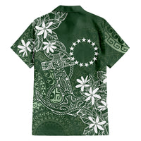 Sage Green Kuki Airani Tapakau Family Matching Puletasi and Hawaiian Shirt Tribal Anchor Mix Tiare LT7 - Polynesian Pride