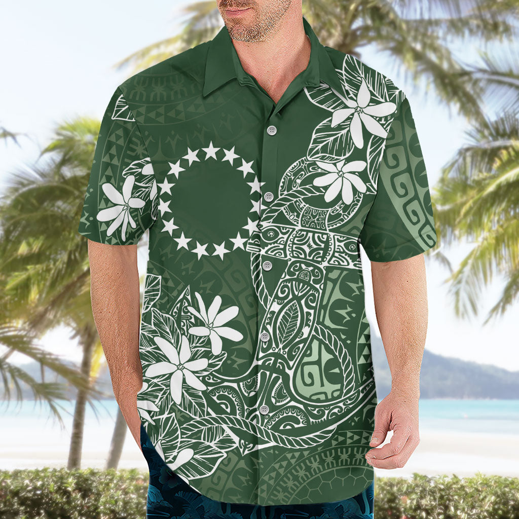 Sage Green Kuki Airani Tapakau Hawaiian Shirt Tribal Anchor Mix Tiare LT7 - Polynesian Pride