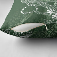 Sage Green Kuki Airani Tapakau Pillow Cover Tribal Anchor Mix Tiare