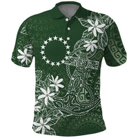 Sage Green Kuki Airani Tapakau Polo Shirt Tribal Anchor Mix Tiare LT7 Sage Green - Polynesian Pride