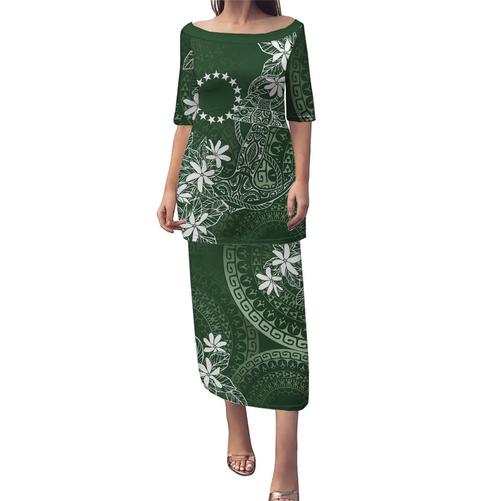 Sage Green Kuki Airani Tapakau Puletasi Tribal Anchor Mix Tiare