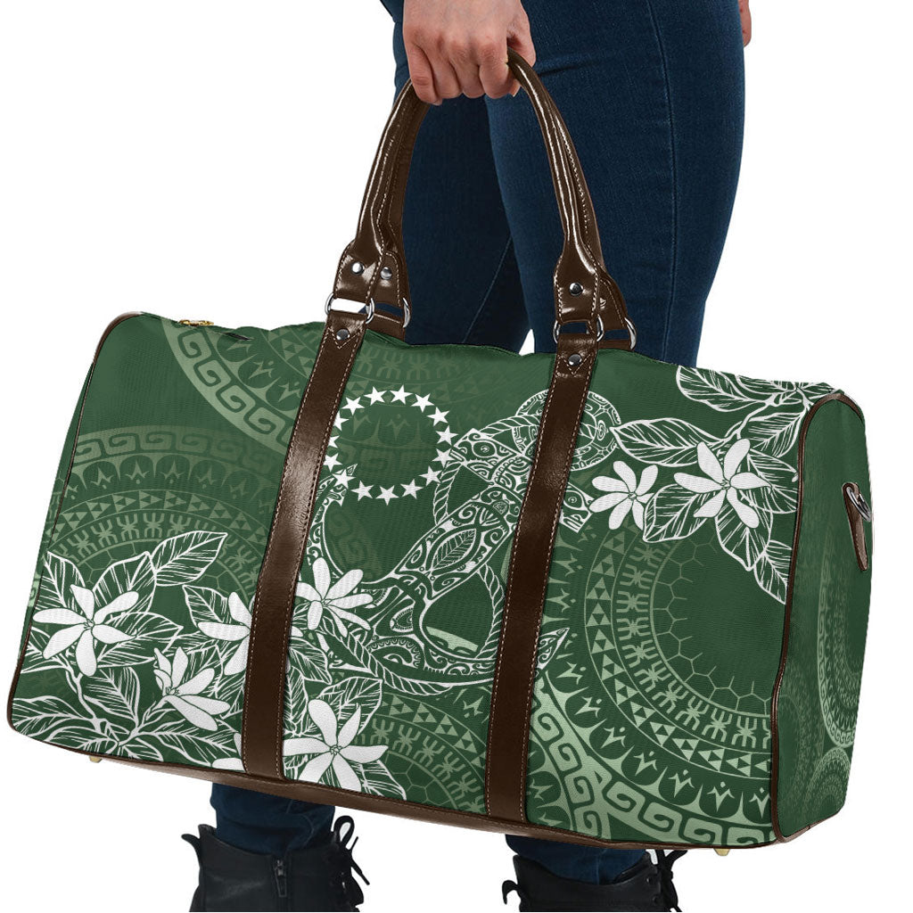 Sage Green Kuki Airani Tapakau Travel Bag Tribal Anchor Mix Tiare LT7 - Polynesian Pride