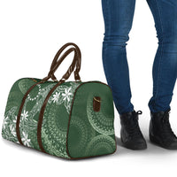 Sage Green Kuki Airani Tapakau Travel Bag Tribal Anchor Mix Tiare LT7 - Polynesian Pride